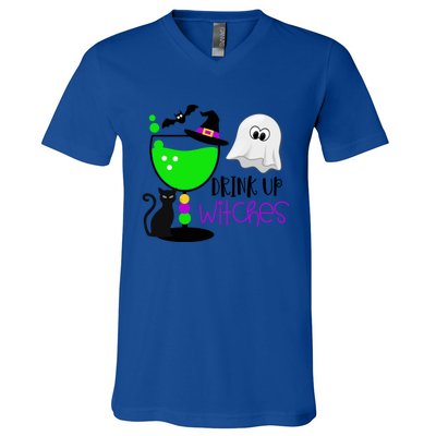 Funny Halloween Witches Gift Up Witches Gift V-Neck T-Shirt