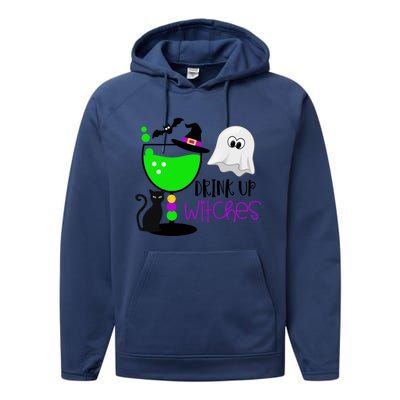 Funny Halloween Witches Gift Up Witches Gift Performance Fleece Hoodie