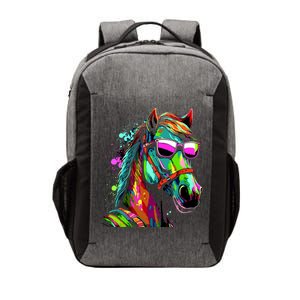 Funny Horse Wearing Sunglasses Abstract Art Vector Backpack