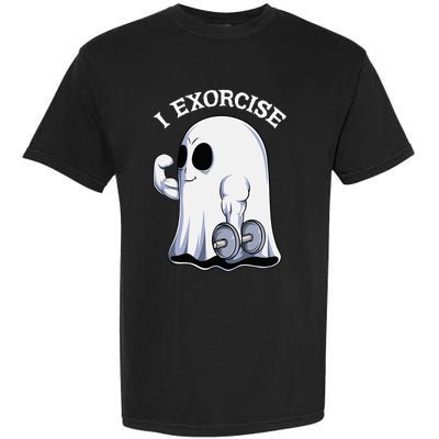 Funny Halloween Workout Ghost Exorcise Fitness Shirt Garment-Dyed Heavyweight T-Shirt