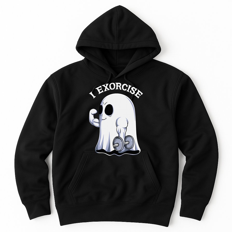 Funny Halloween Workout Ghost Exorcise Fitness Shirt Hoodie