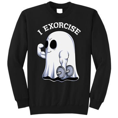 Funny Halloween Workout Ghost Exorcise Fitness Shirt Sweatshirt