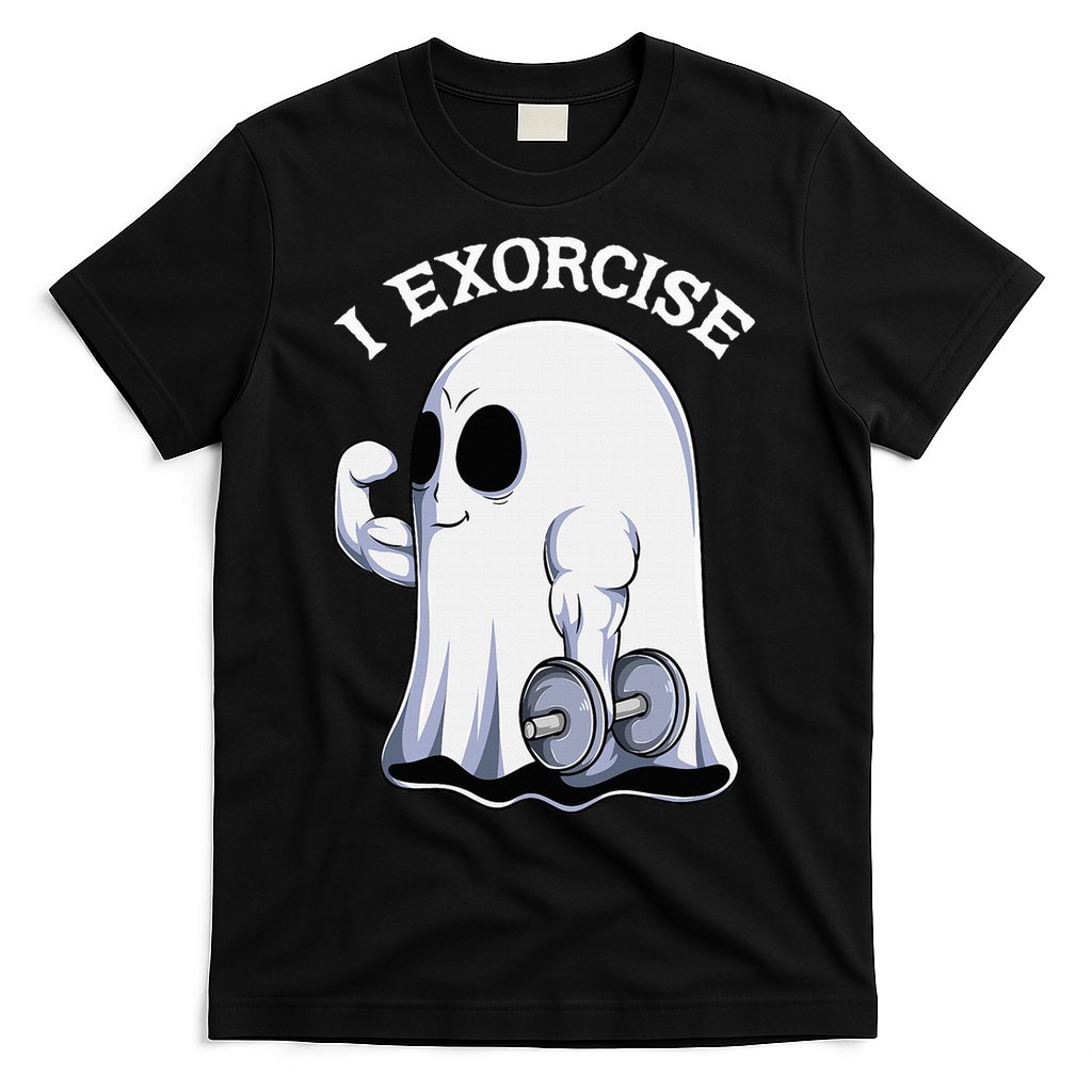 Funny Halloween Workout Ghost Exorcise Fitness Shirt T-Shirt