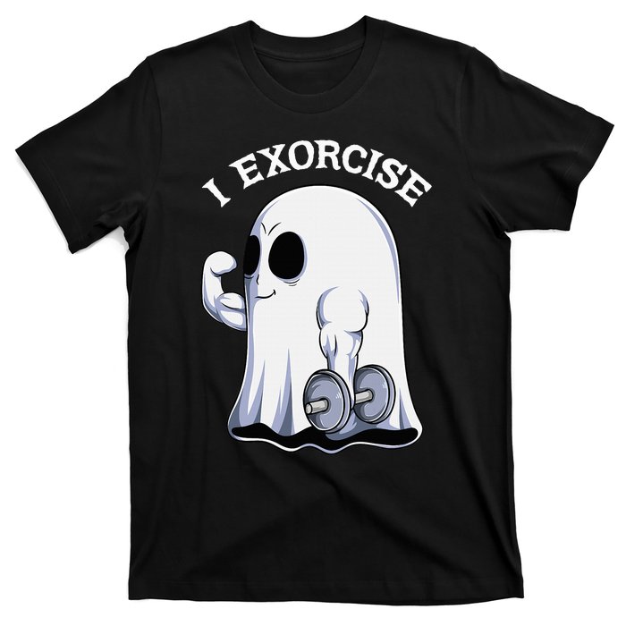 Funny Halloween Workout Ghost Exorcise Fitness Shirt T-Shirt