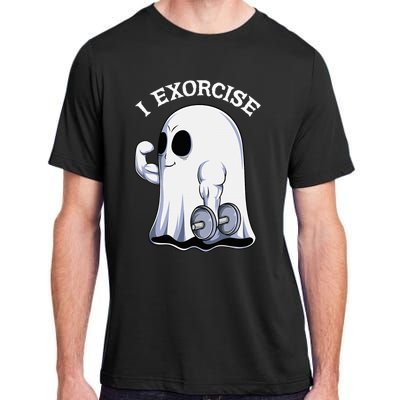 Funny Halloween Workout Ghost Exorcise Fitness Shirt Adult ChromaSoft Performance T-Shirt