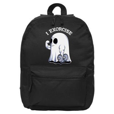 Funny Halloween Workout Ghost Exorcise Fitness Shirt 16 in Basic Backpack