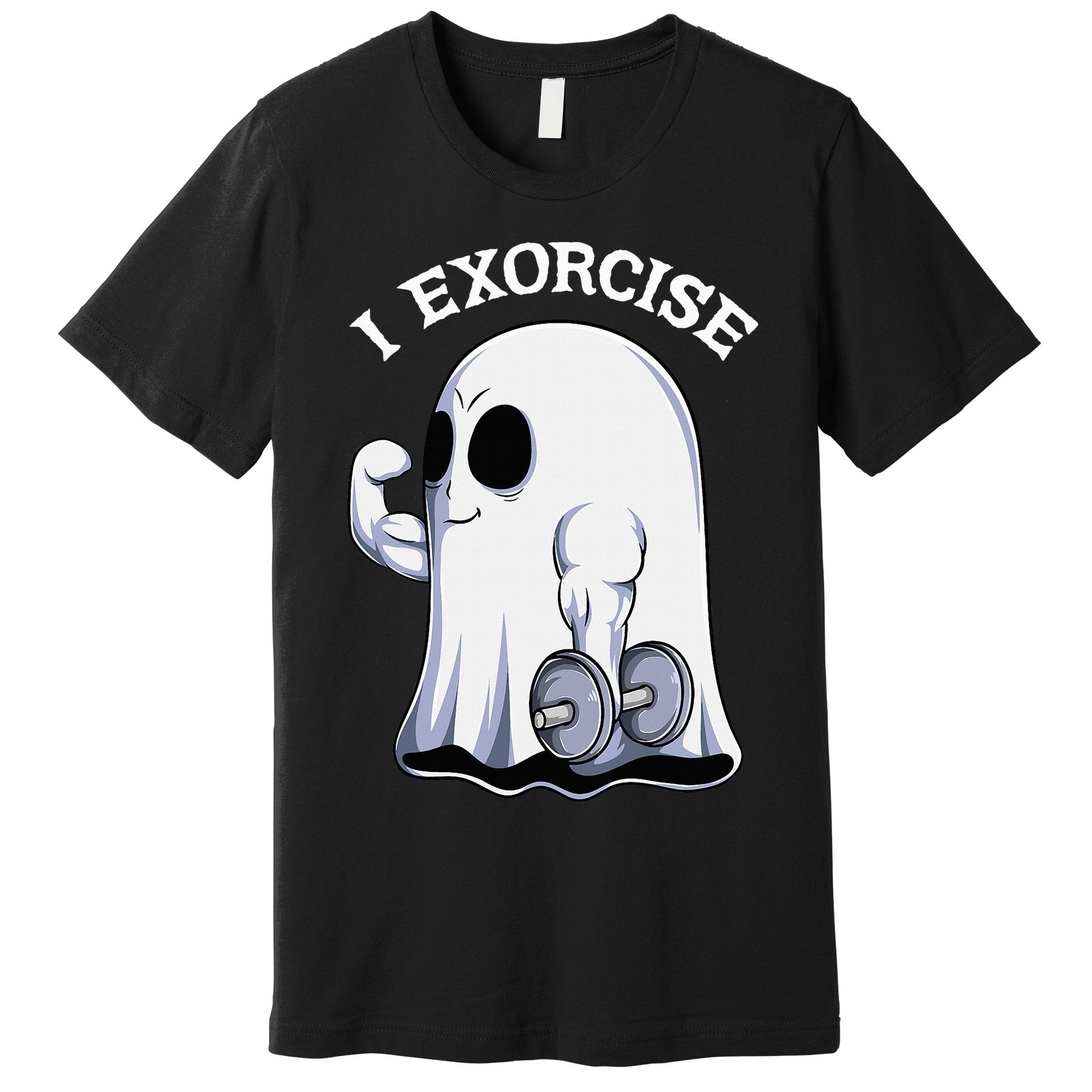 Funny Halloween Workout Ghost Exorcise Fitness Shirt Premium T-Shirt