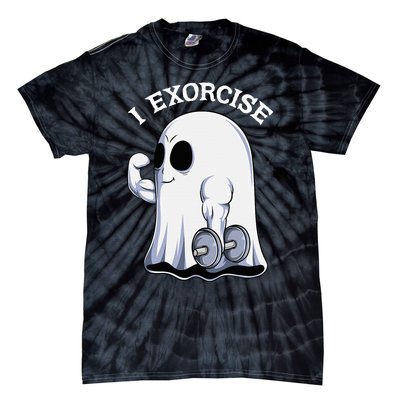 Funny Halloween Workout Ghost Exorcise Fitness Shirt Tie-Dye T-Shirt