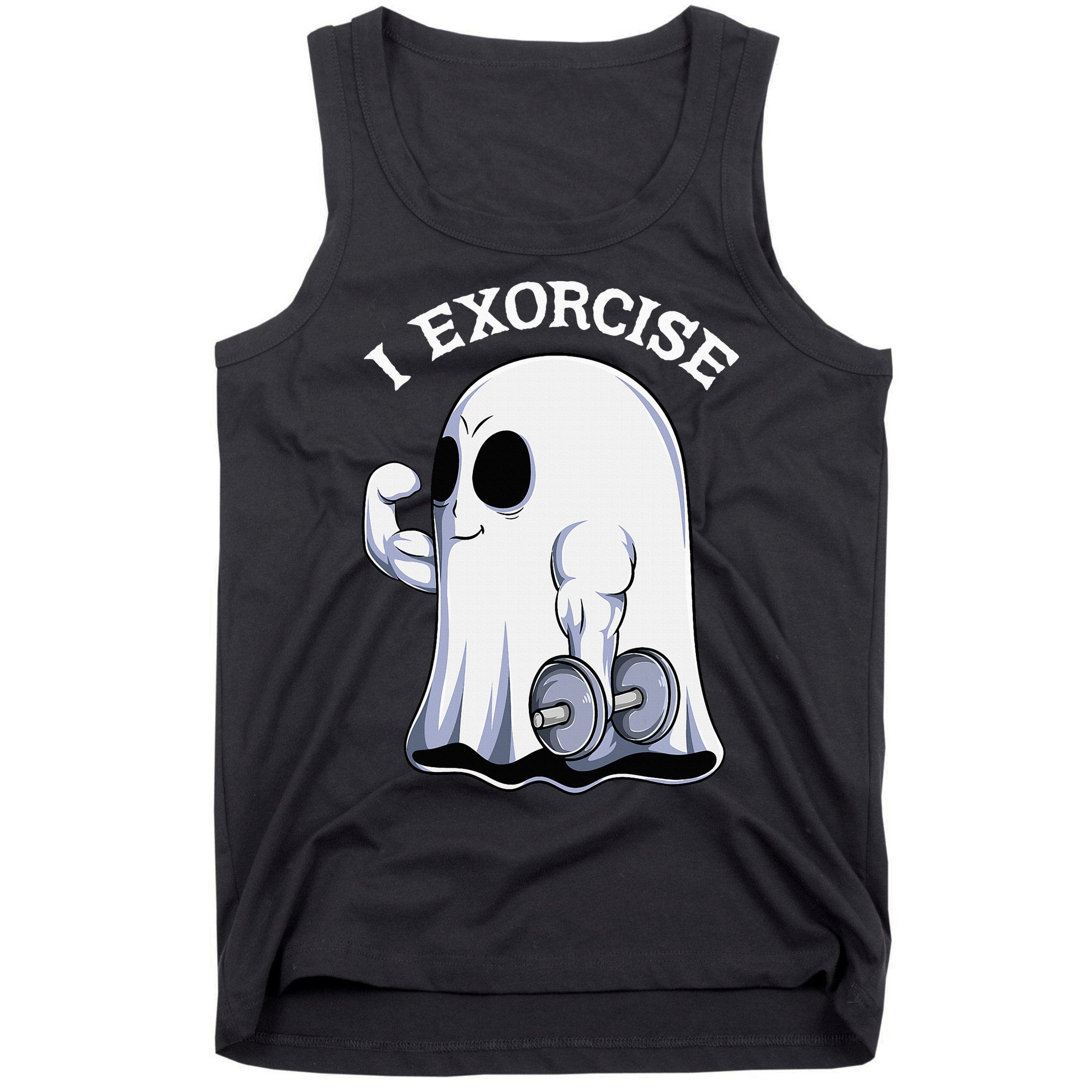 Funny Halloween Workout Ghost Exorcise Fitness Shirt Tank Top
