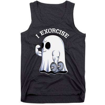 Funny Halloween Workout Ghost Exorcise Fitness Shirt Tank Top