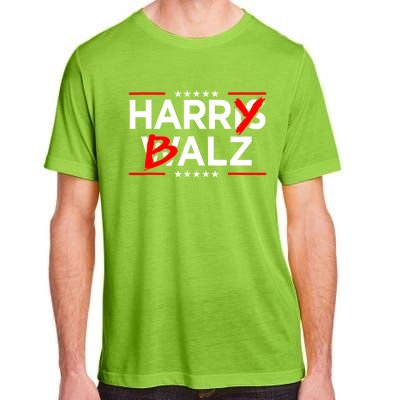 Funny Harris Walz 24 Harry Balz 2024 Meme Democratics Vote Adult ChromaSoft Performance T-Shirt