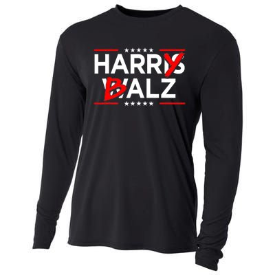 Funny Harris Walz 24 Harry Balz 2024 Meme Democratics Vote Cooling Performance Long Sleeve Crew