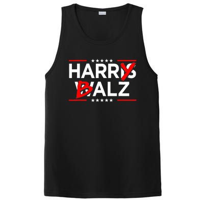 Funny Harris Walz 24 Harry Balz 2024 Meme Democratics Vote PosiCharge Competitor Tank