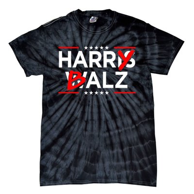 Funny Harris Walz 24 Harry Balz 2024 Meme Democratics Vote Tie-Dye T-Shirt