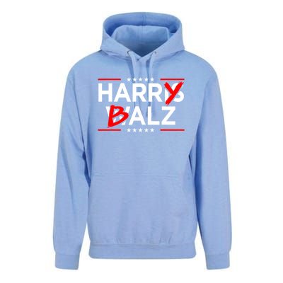 Funny Harris Walz 24 Harry Balz 2024 Meme Democratics Vote Unisex Surf Hoodie