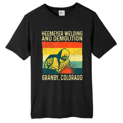 Funny Heemeyer Welding And Demolition Granby Vintage Tall Fusion ChromaSoft Performance T-Shirt