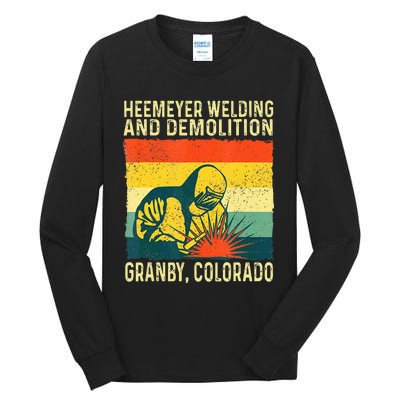 Funny Heemeyer Welding And Demolition Granby Vintage Tall Long Sleeve T-Shirt