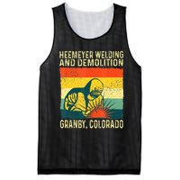 Funny Heemeyer Welding And Demolition Granby Vintage Mesh Reversible Basketball Jersey Tank