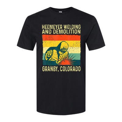 Funny Heemeyer Welding And Demolition Granby Vintage Softstyle CVC T-Shirt