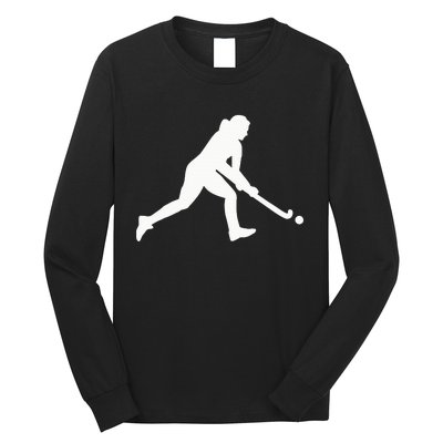 Field Hockey Woman Girl Long Sleeve Shirt