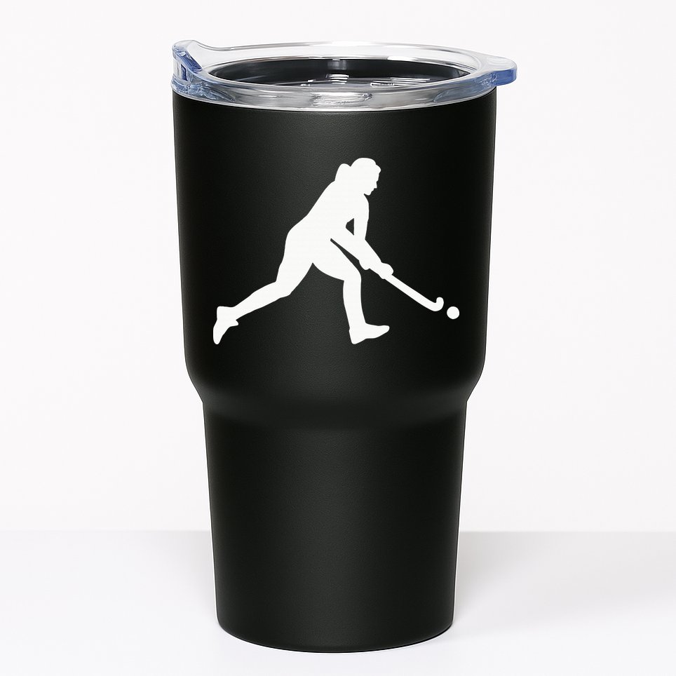 Field Hockey Woman Girl Tumbler