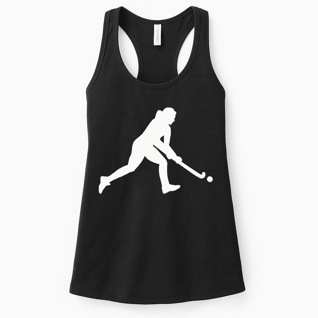 Field Hockey Woman Girl Womens Tank Top