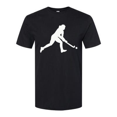 Field Hockey Woman Girl Softstyle® CVC T-Shirt