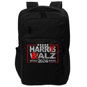 Funny Harris Walz 24 Harry Balz 2024 Meme Democratics Vote Impact Tech Backpack