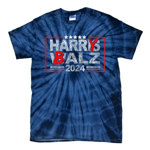 Funny Harris Walz 24 Harry Balz 2024 Meme Democratics Vote Tie-Dye T-Shirt