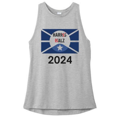 Funny Harris Walz 24 Harry Balz 2024 Meme Democratics Vote Ladies PosiCharge Tri-Blend Wicking Tank