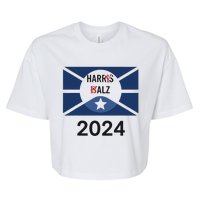 Funny Harris Walz 24 Harry Balz 2024 Meme Democratics Vote Bella+Canvas Jersey Crop Tee