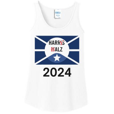 Funny Harris Walz 24 Harry Balz 2024 Meme Democratics Vote Ladies Essential Tank