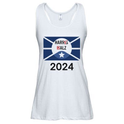 Funny Harris Walz 24 Harry Balz 2024 Meme Democratics Vote Ladies Essential Flowy Tank