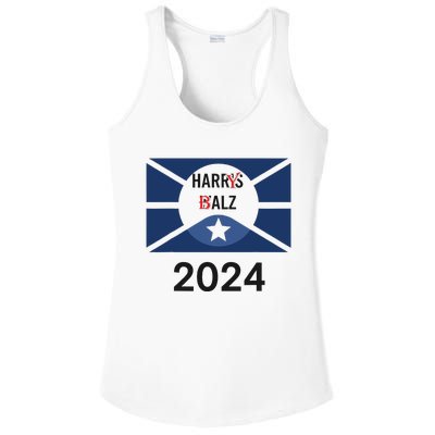 Funny Harris Walz 24 Harry Balz 2024 Meme Democratics Vote Ladies PosiCharge Competitor Racerback Tank