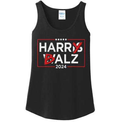 Funny Harris Walz 24 Harry Balz 2024 Meme Democratics Vote Ladies Essential Tank