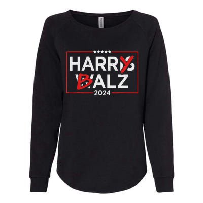 Funny Harris Walz 24 Harry Balz 2024 Meme Democratics Vote Womens California Wash Sweatshirt