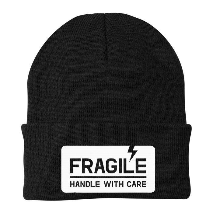 Fragile Handle With Care Knit Cap Winter Beanie