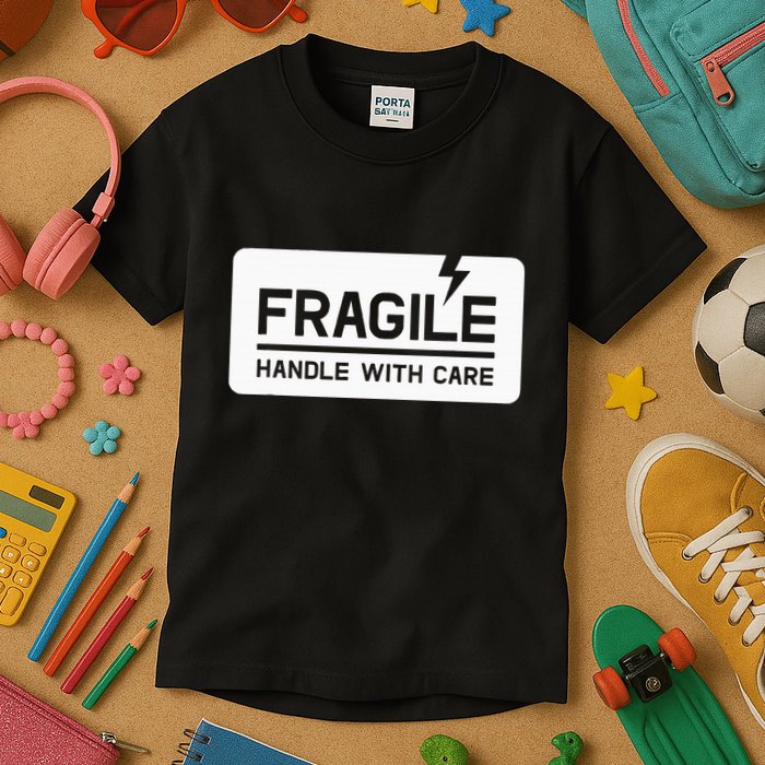 Fragile Handle With Care Kids T-Shirt