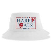 Funny Harris Walz 24 Harry Balz 2024 Meme Democratics Vote Sustainable Bucket Hat