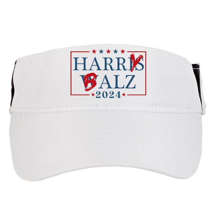 Funny Harris Walz 24 Harry Balz 2024 Meme Democratics Vote Adult Drive Performance Visor