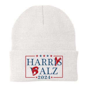 Funny Harris Walz 24 Harry Balz 2024 Meme Democratics Vote Knit Cap Winter Beanie