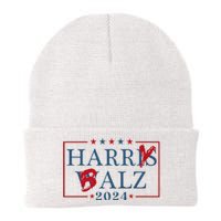 Funny Harris Walz 24 Harry Balz 2024 Meme Democratics Vote Knit Cap Winter Beanie