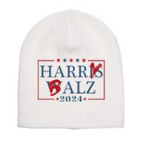 Funny Harris Walz 24 Harry Balz 2024 Meme Democratics Vote Short Acrylic Beanie