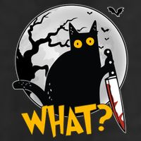 Funny Halloween What Killer Black Cat With Knife Adult Drive Performance Visor