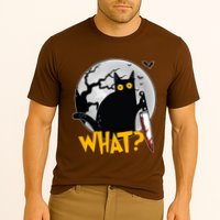 Funny Halloween What Killer Black Cat With Knife Cooling Performance Crew T-Shirt