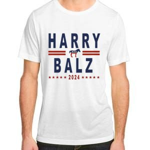 Funny Harris Walz 24 Harry Balz 2024 Meme Democratics Vote Adult ChromaSoft Performance T-Shirt