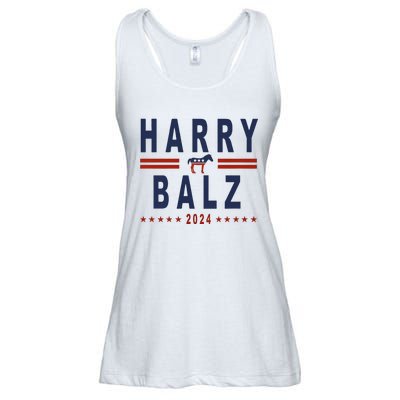 Funny Harris Walz 24 Harry Balz 2024 Meme Democratics Vote Ladies Essential Flowy Tank