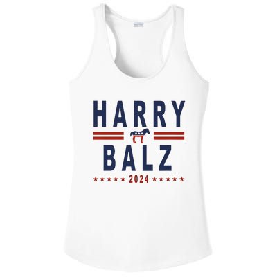 Funny Harris Walz 24 Harry Balz 2024 Meme Democratics Vote Ladies PosiCharge Competitor Racerback Tank