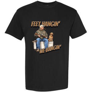 Feet Hangin We Bangin Trump Duck Hunting Garment-Dyed Heavyweight T-Shirt