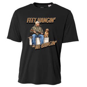 Feet Hangin We Bangin Trump Duck Hunting Cooling Performance Crew T-Shirt